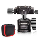 PERGEAR TH4 Ball Head TH3 Tripod Ballhead Upgraded Version, Aluminum Alloy Construction, Weights 190g/6.7oz, 10KG/22lbs Payload, Easy Panoramic Shooting, Easy Switch Between Vertical/Horizontal Mode