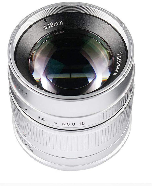 7artisans APS-C 55mm F1.4  for Fuji X Mount Cameras (Silver)