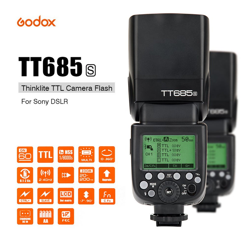 Godox TT685S Flash Speedlite with X1T Flash Trigger