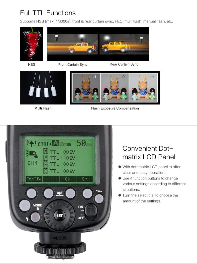 Godox TT685 HSS GN60 TTL Flash Speedlite