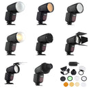 Godox V1 Flash with Godox AK-R1 Accessories Kit for Nikon, Canon and Sony