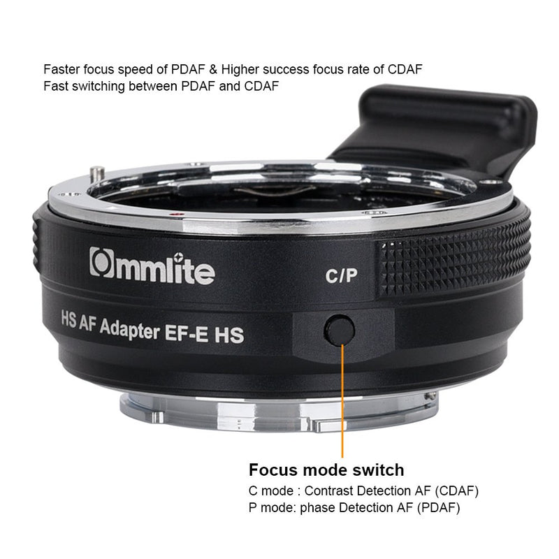 Commlite CM-EF-E HS High-Speed Electronic AF Lens Mount Adapter