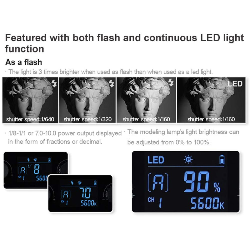 Godox LF308 Daylight LED Video Light with Flash Sync