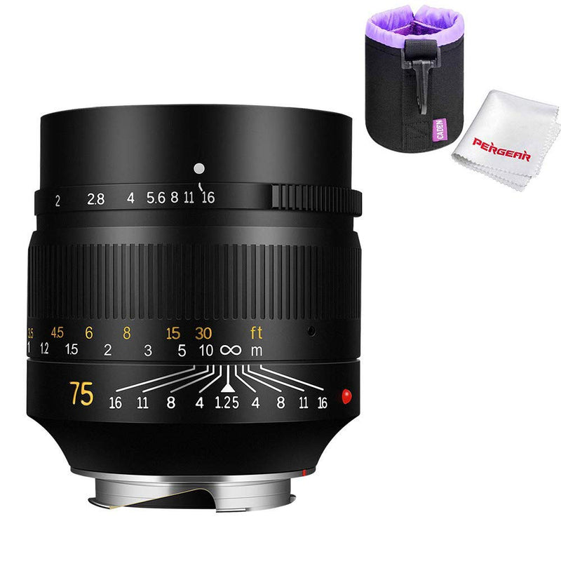 7artisans 75mm F1.25 Lens Full Frame Manual Fixed for Leica M-mount