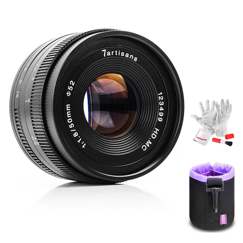 7artisans 50mm F1.8 Large Aperture Lens for Fuji-X mount and M4/3 mount Cameras
