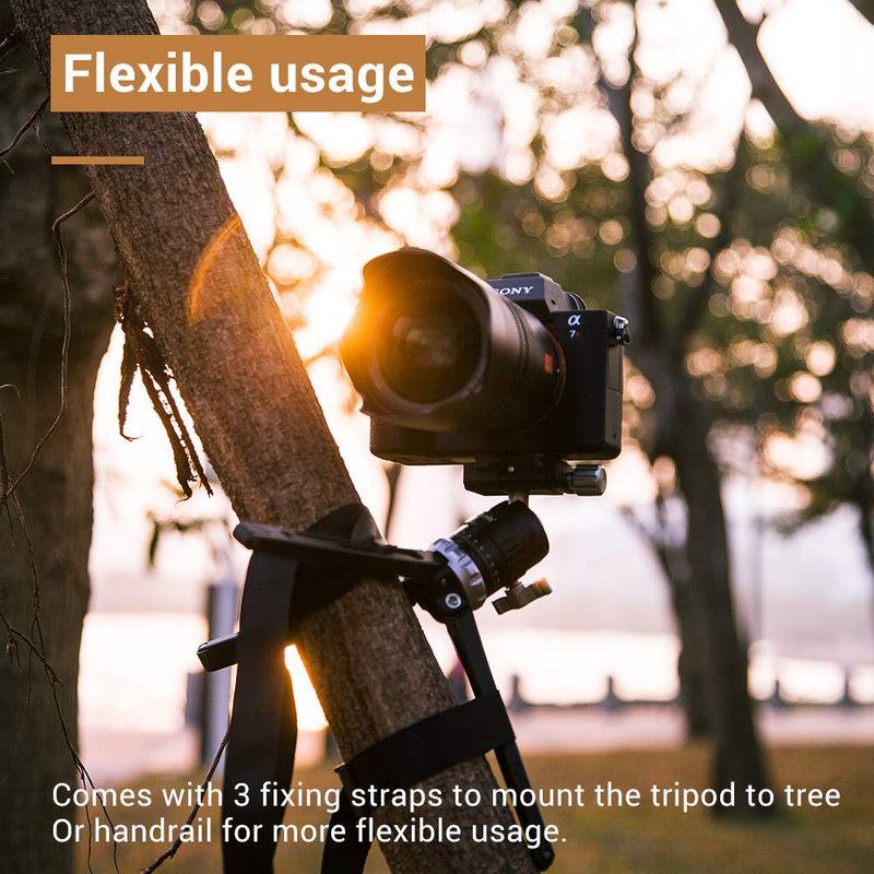 Pergear MT-02 Mini Tripod with 360° Fluid Rotation Tripod Ball Head