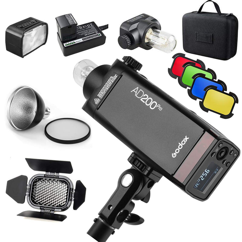 GODOX AD200Pro Godox AD200 PRO Version, 200Ws 2.4G Flash Strobe