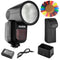 Godox V1 Camera Flash Speedlite, Round Head TTL Flash with 2.4G Wireless System