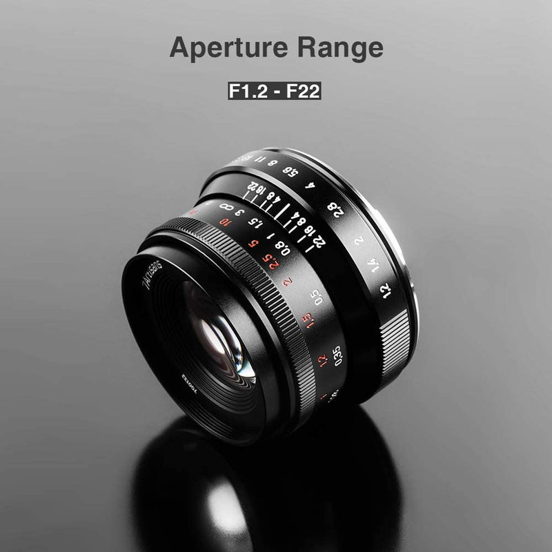 7artisans 35mm F1.2 Mark II Upgraded Version Manual Focus Fixed Lens for Fuji Cameras