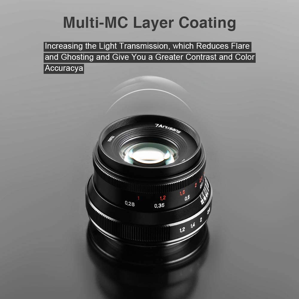 7artisans 35mm F1.2 Mark II Manual Focus Fixed Lens for MFT Cameras
