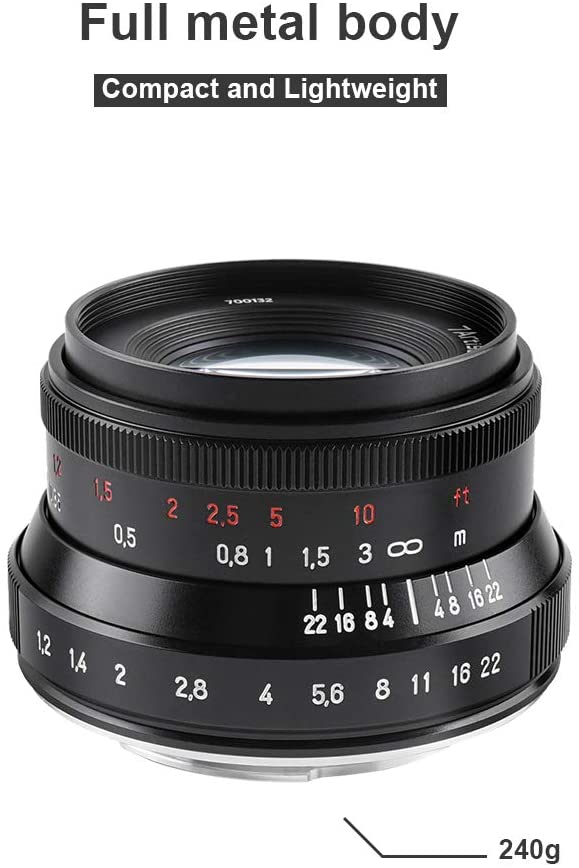 7artisans 35mm F1.2 Mark II Manual Focus Fixed Lens for Canon Cameras