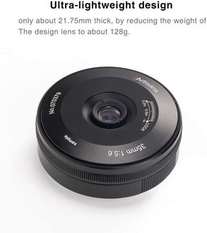 7artisans 35mm F5.6 Full-Frame Manual-Focus Pancake Lens for Nikon Cameras