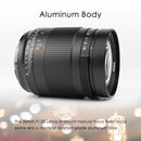 7artisans 50mm F1.05 Manual Focus Fixed Focus Full-Frame Telephoto Lens