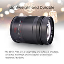 7artisans 50mm F1.05 Manual Focus Fixed Focus Full-Frame Telephoto Lens