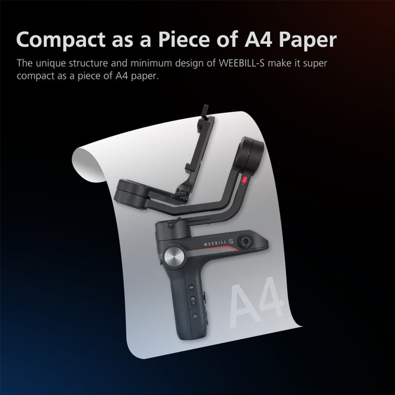 Zhiyun WEEBILL S 3 Axis Handheld Gimbal With Image Transmission