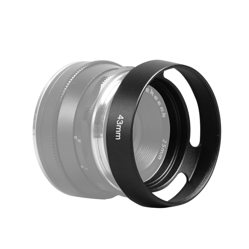 Pergear 43mm Lens Hood for TTArtisan 23mm 25mm F1