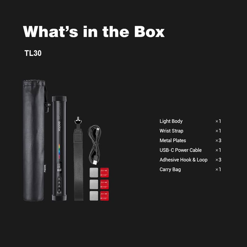 Godox TL30 RGB LED Tube Light (RGB - 2700K-6500K)