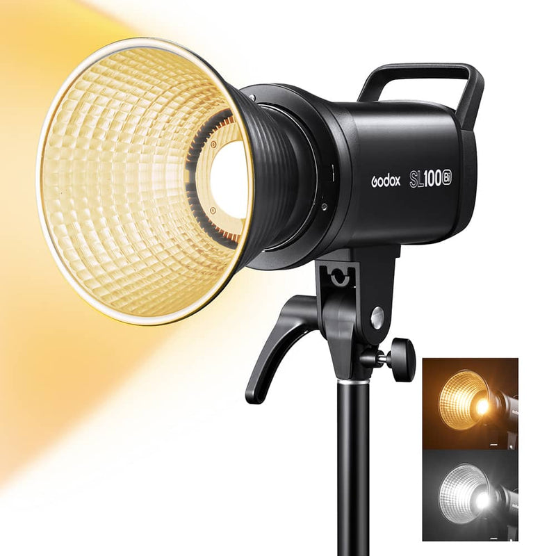 Godox SL100Bi Bi-Color LED Video Light 2800K~6500K Color Temperature
