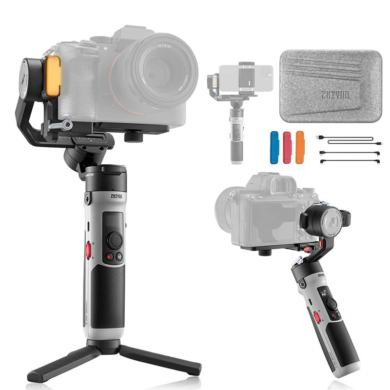 Zhiyun Crane M2S/M2S Pro Gimbal for Action Camera, Mirrorless Camera and Smartphone