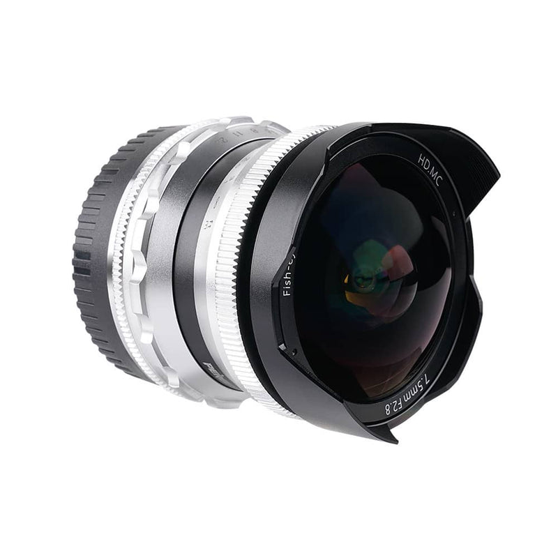 PERGEAR 7.5mm F2.8 fish eye Manual Focus Fixed Lens