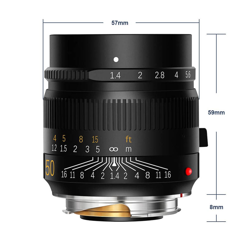 TTArtisan 50mm F1.4 Full-Frame Lens for Sony, Nikon, Leica L/M-Mount Cameras