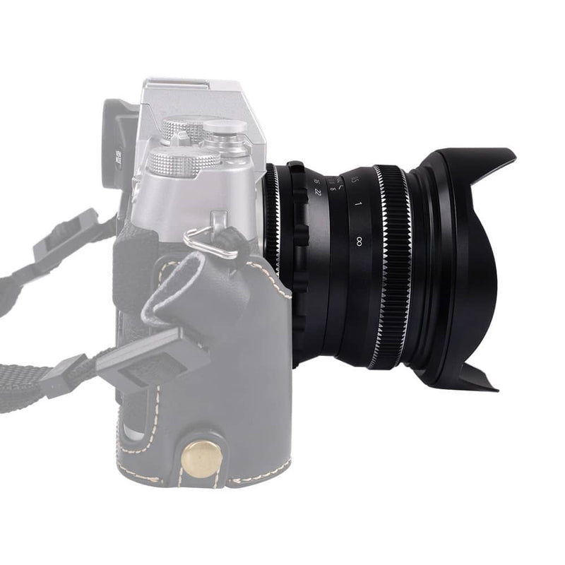 PERGEAR 12mm F2 Wide-angle Manual Focus Lens For Fuji, Nikon, M4/3 Cameras