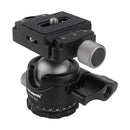 Pergear TH3 Mini Ball Head, Free Rotation Tripod Head for DSLR Cameras, Monopods, Gopro, Slider, etc.