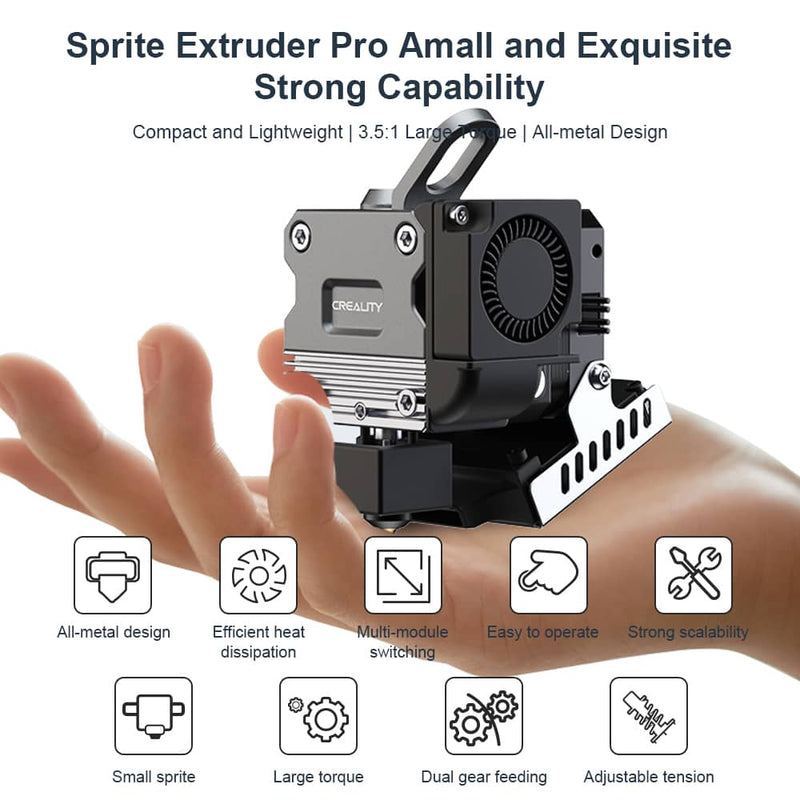 Creality Sprite Extruder Pro All Metal Dual Gear for Ender-3 S1 CR-10 Smart Pro