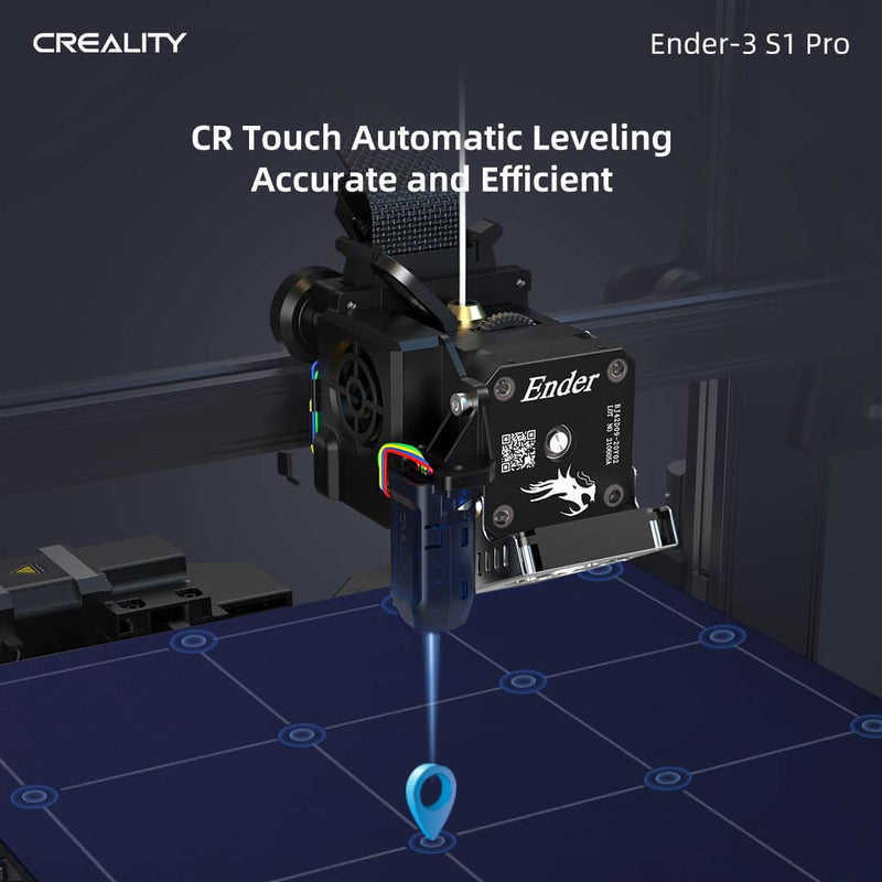 Creality Ender 3 S1 Pro 3D Printer with 300°C High-Temperature Nozzles,  Sprite Direct Extruder, CR Touch Auto Leveling, Removable PEI Sheet  Touchscreen Black 