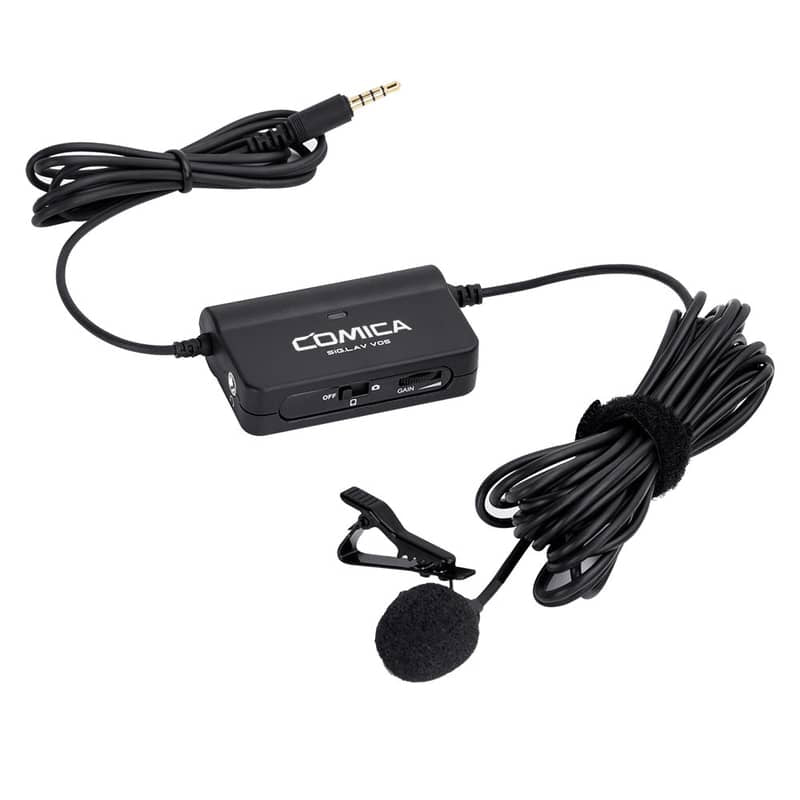 Comica SIG LAV V05 MI Omnidirectional Lavalier Lapel Microphone