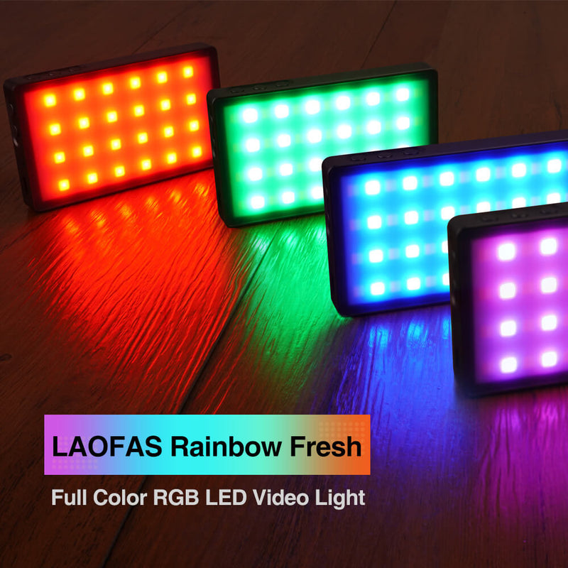 LAOFAS Rainbow Fresh Full Color RGB LED Video Light