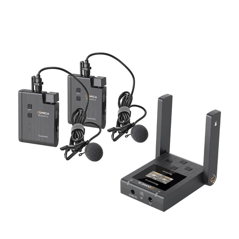 COMICA BooMax Wireless Lavalier Microphone for iPhone Android Camera Camcorder PC, Dual Lav Mic with 48kHz/32 bit Audio, 40H Interal Recording, Lapel Mic for YouTube TikTok Video Recording COMICA BooMax Wireless Lavalier Microphone for iPhone Android Camera Camcorder PC, Dual Lav Mic with 48kHz/32 bit Audio, 40H Interal Recording, Lapel Mic for YouTube TikTok Video Recording