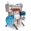 Teching V4 Engine Model Full Metal Assembling Kit