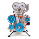 Teching V4 Engine Model Full Metal Assembling Kit