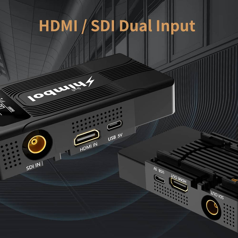 【2021 Upgraded】Shimbol ZOlink 600S 1080P60 HDMI&SDI Wireless Video Transmission System