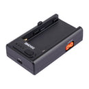 ZGCINE NP-F Battery Adapter Plate & Charger with Type-C Input Up to 21W, 3 Output Types D-tap Type-C USB-A, 1/4" Mount to Anything for Filmmakers-NPF-001