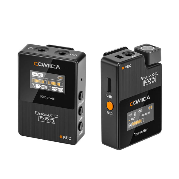 Comica BoomX-D PRO,2.4G Digital Dual-channel 1-Trigger-2 Wireless Microphone