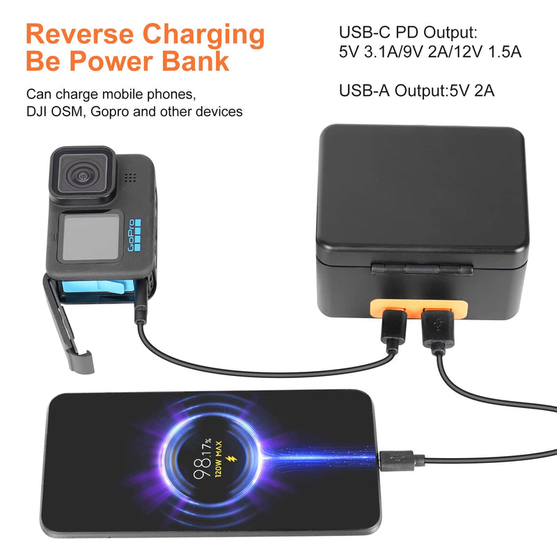 ZGCINE PS-G10 GoPro Battery Charger for Gopro Hero 10 Hero 9/8/7/6