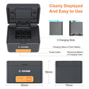 ZGCINE PS-G10 Charging Case for GoPro 11/10/9/8/7/6/5 Battery with 3 Charging Slots