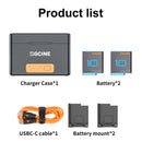 ZGCINE G10 Mini Wireless Charging Case for Gopro Hero 10 Hero 9/8/7/6/5 Battery