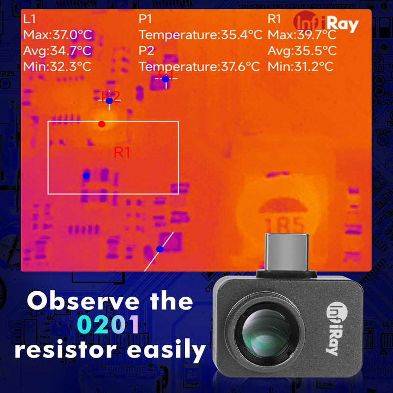 TA-0354: InfiRay P2 Pro Thermal Imager with Macro Lens - for