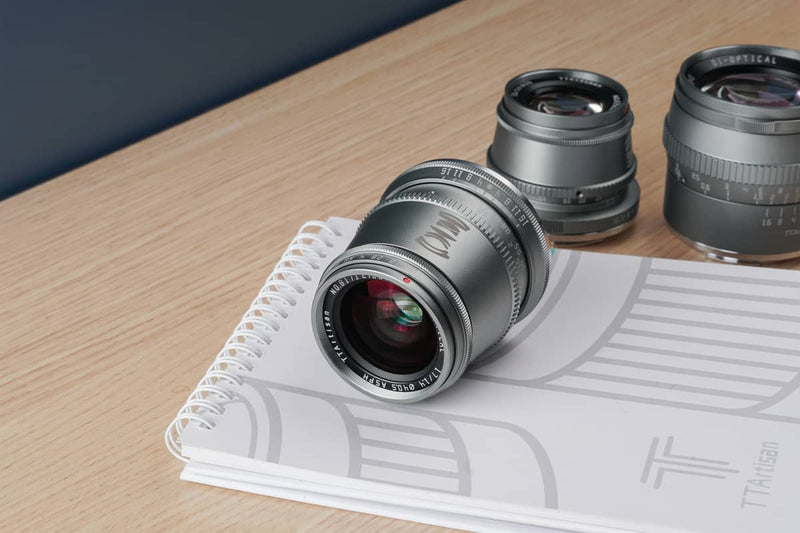 TTArtisan APS-C Trio Titanium Grey Lens Kit, include 17mm f1.4, 35mm f1.4 and 50mm f1.2 Lenses