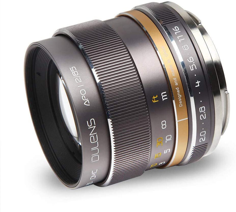 DULENS APO 85mm F2.0 Apochromatic Lens for Canon Full Frame EF Mount
