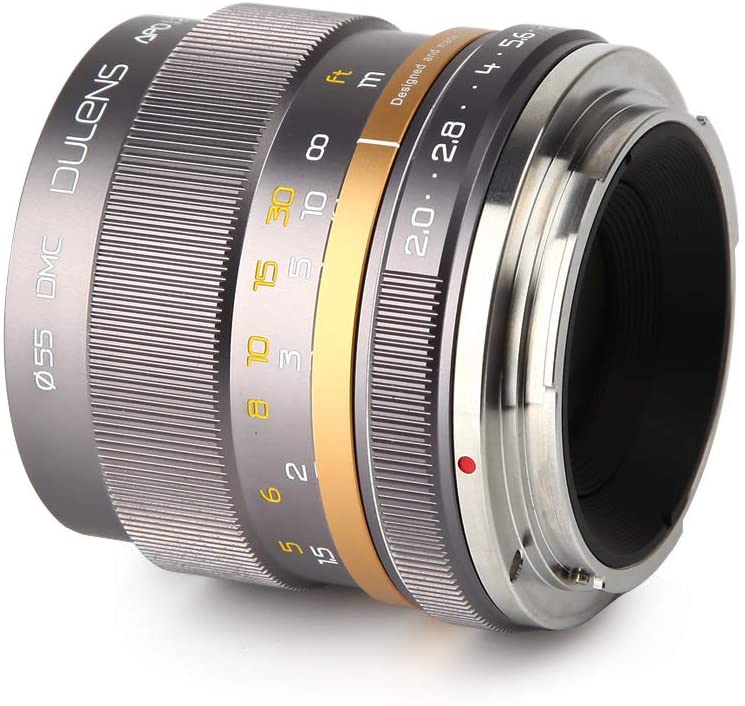 DULENS APO 85mm F2.0 Apochromatic Lens for Canon Full Frame EF Mount