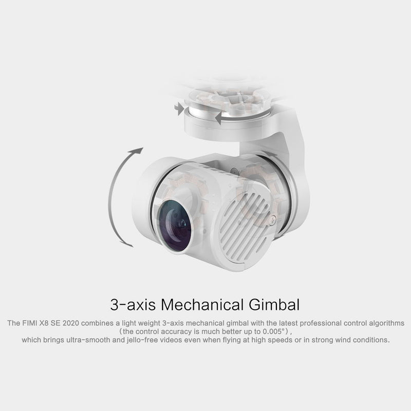 FIMI X8 SE 2020 8KM FPV 3-axis Gimbal 4K Camera Wifi GPS RC Drone