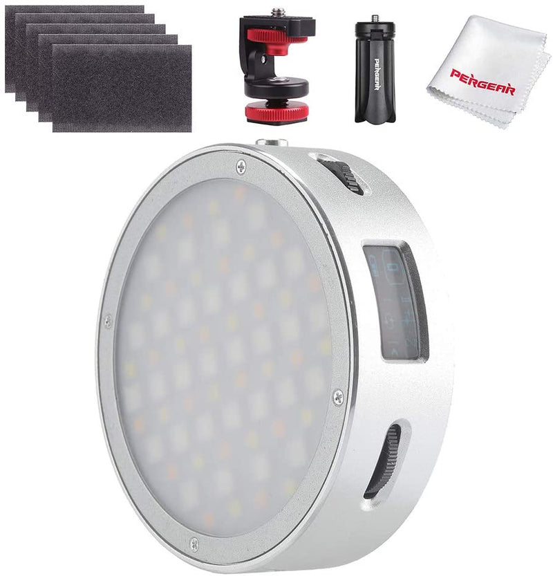 Godox R1 Round Full Color RGB Led Video Light with accessaries