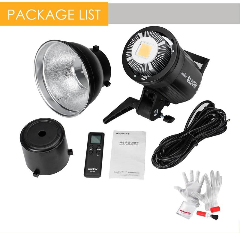 Godox SL-60W LED Video Light  Pergear Best Photography Lighting Kit