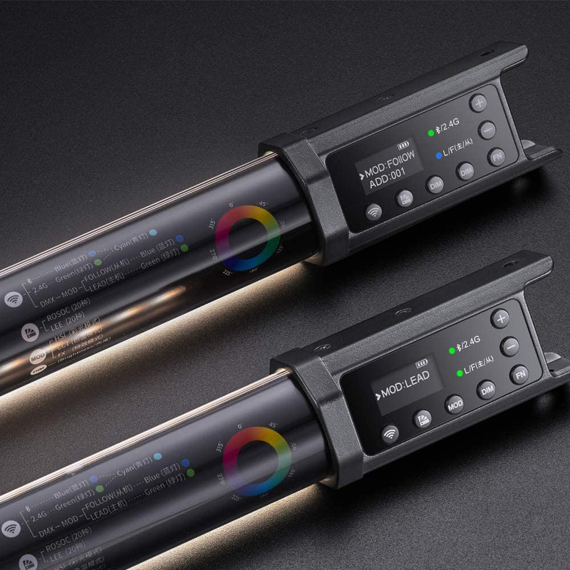 Godox TL60 4-Light Kit RGB Tube Light, CRI 96 TLCI 98 Accurate Color