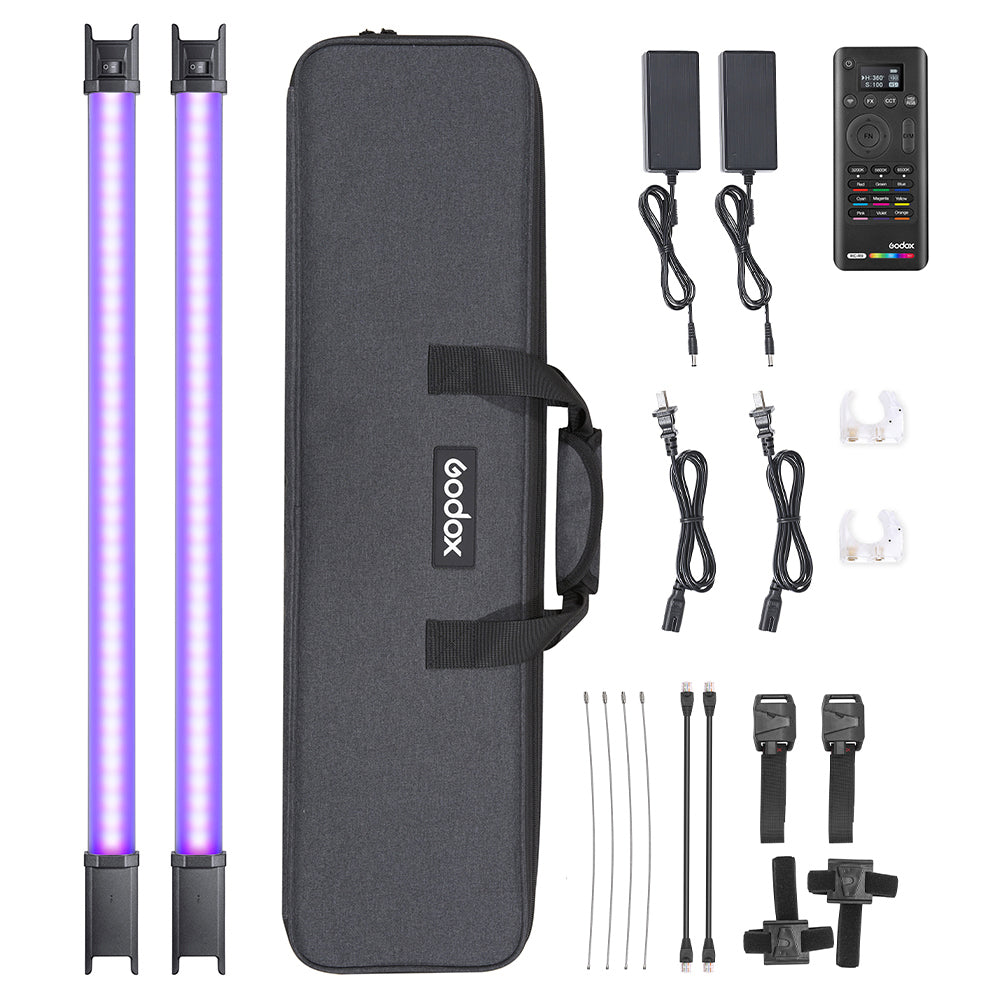 Godox TL60 2-Light Kit RGB Tube Light, HSI/RGB/FX Modes Godox TL60 2-Light Kit RGB Tube Light, HSI/RGB/FX Modes