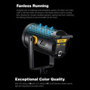 Godox UL150 LED Video Light, 150W 5600K Daylight Balanced Silent Led Video Light
